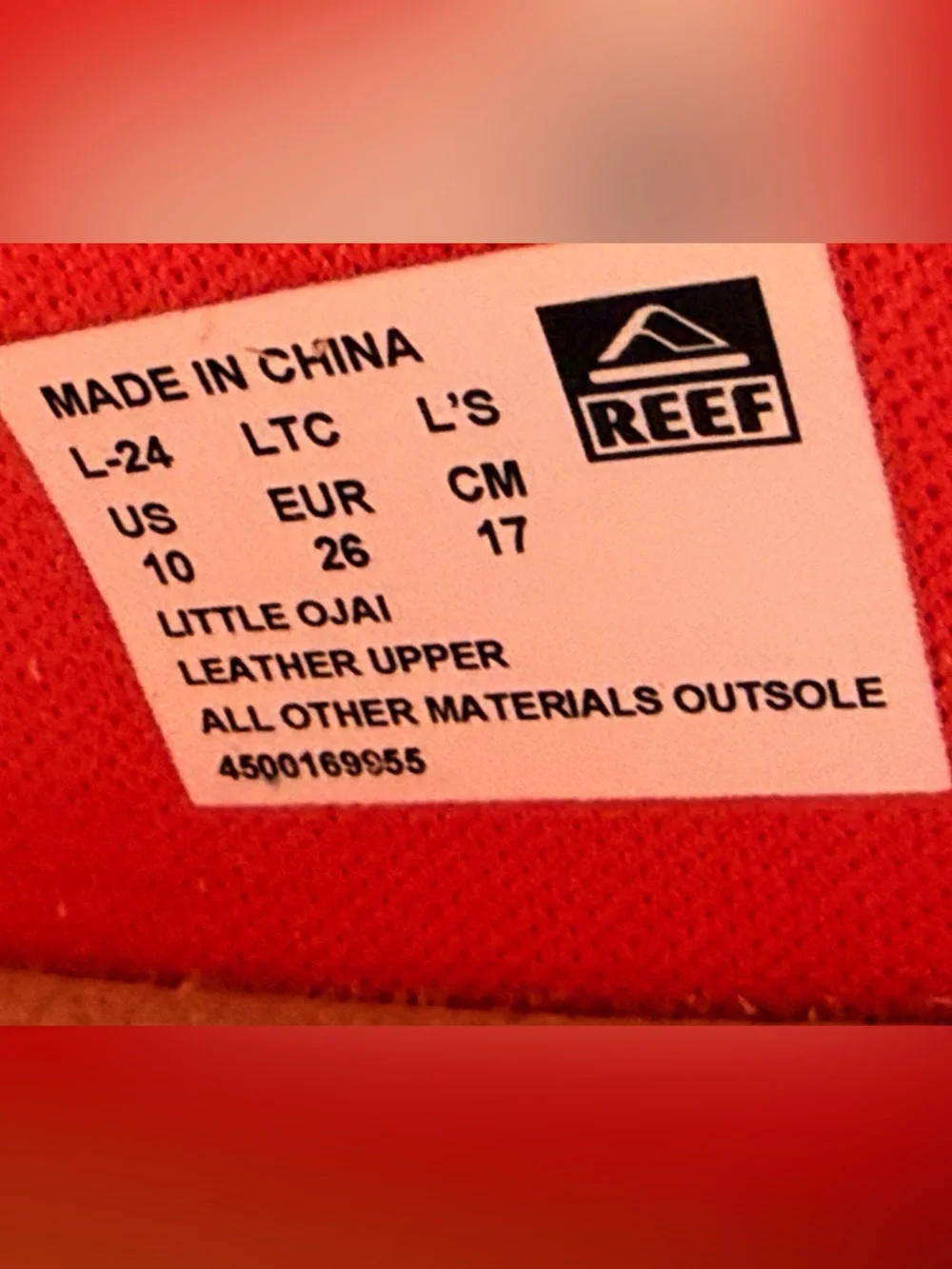 Reef lightweight water
